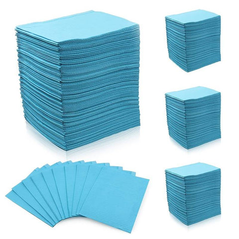 Disposable Dental Bibs - Blue / Black (130 Pcs)